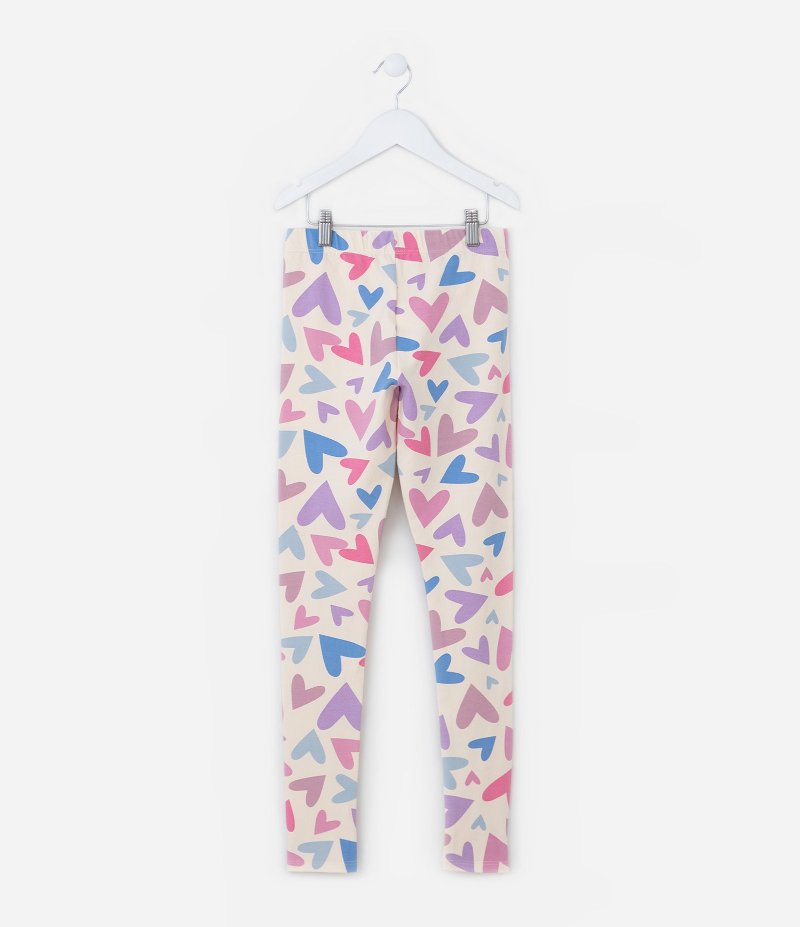 Calça Legging Infantil com Estampa de Corações - Tam 5 a 14 Anos Multicores 2