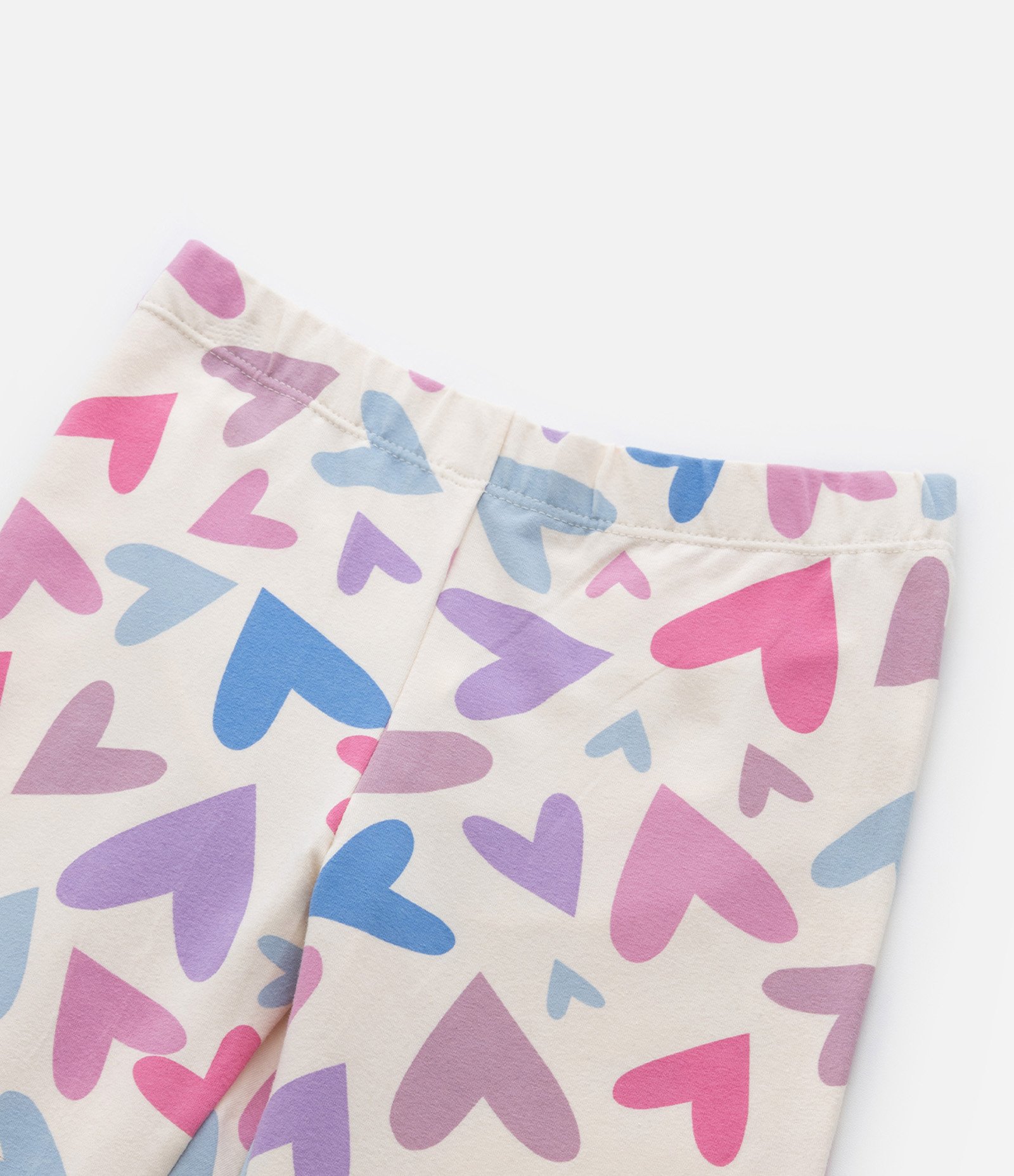 Calça Legging Infantil com Estampa de Corações - Tam 5 a 14 Anos Multicores 4