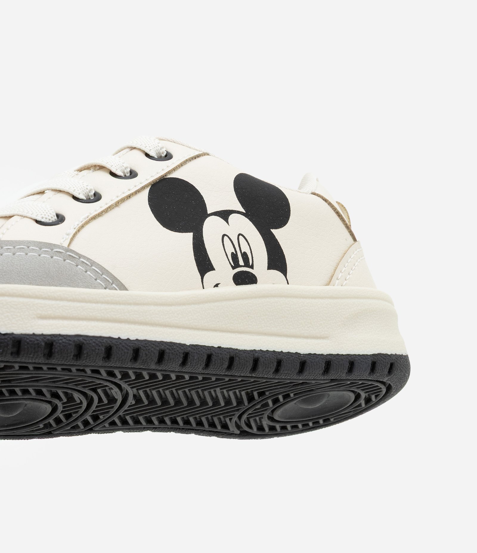 Tênis Infantil Casual com Recortes e Estampa Mickey - Tam 20 a 27 Bege 2