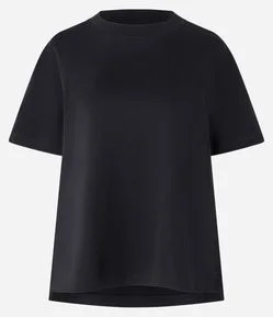 Blusa em Algodão Pima com Gola Redonda