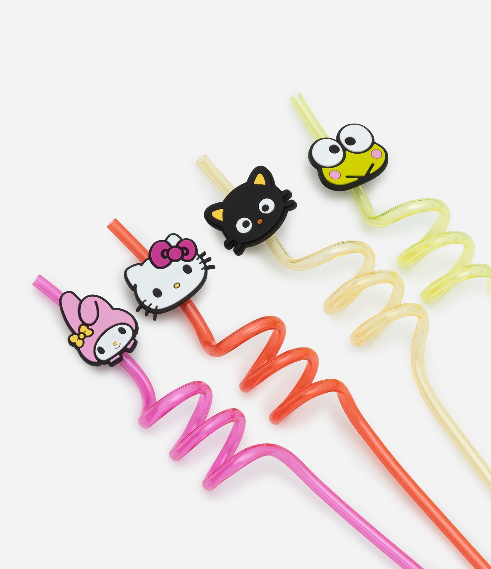 Kit 04 Canudos Reutilizáveis Hello Kitty e Amigos Multicores 3