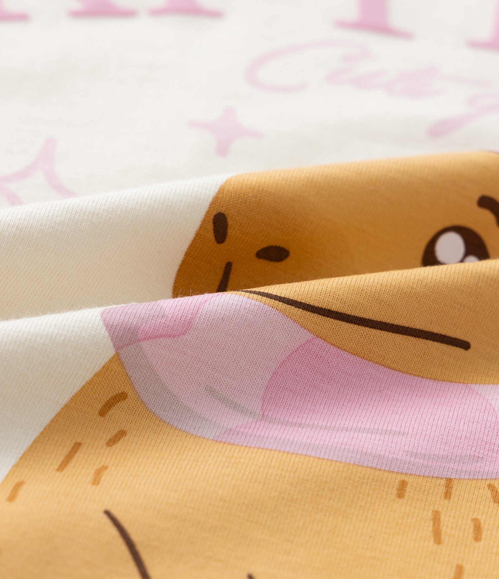 Camiseta Infantil em Algodão Estampa Capivara de Cachecol - Tam 5 a 14 anos Bege 3