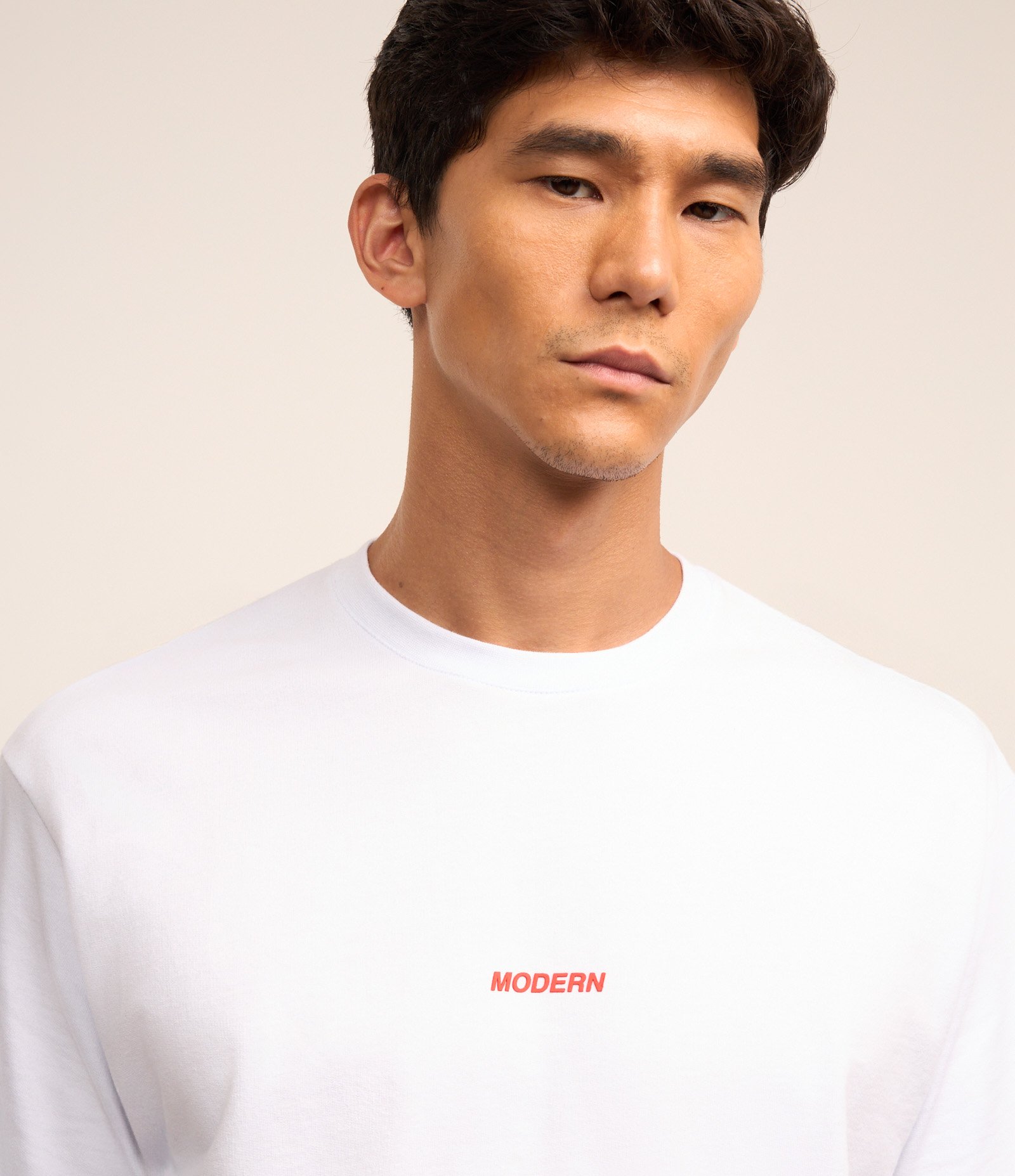 Camiseta Boxy com Estampa Photoprint em Alto Relevo Branco 4