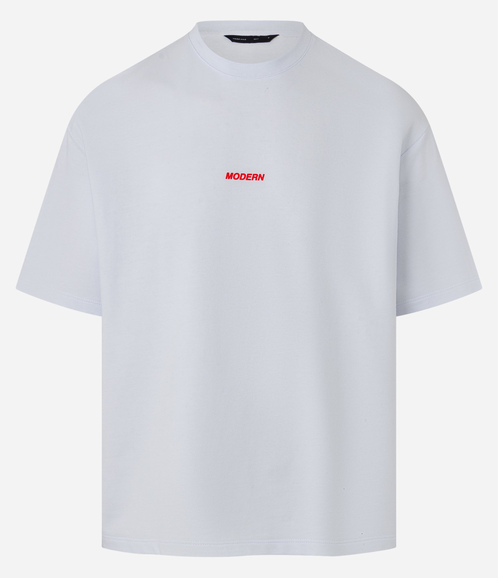 Camiseta Boxy com Estampa Photoprint em Alto Relevo Branco 5