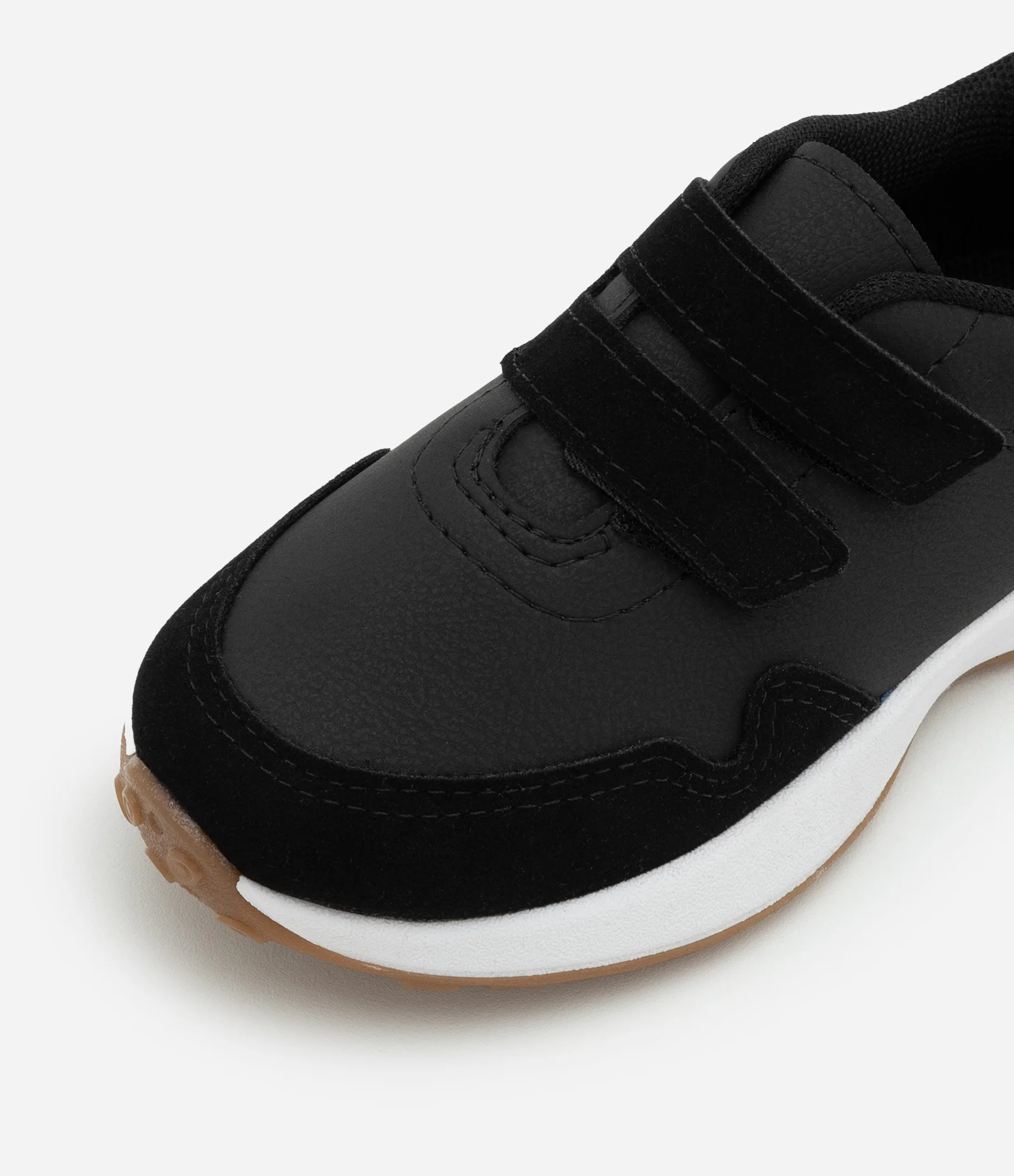 Tênis Infantil Casual com Tiras a Velcro - Tam 20 ao 26 Preto 2