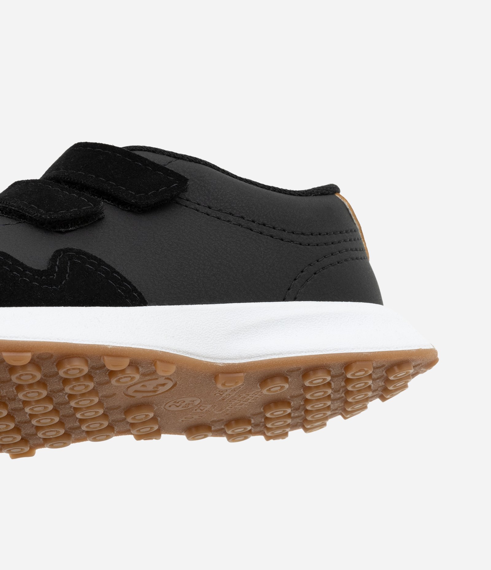 Tênis Infantil Casual com Tiras a Velcro - Tam 20 ao 26 Preto 3