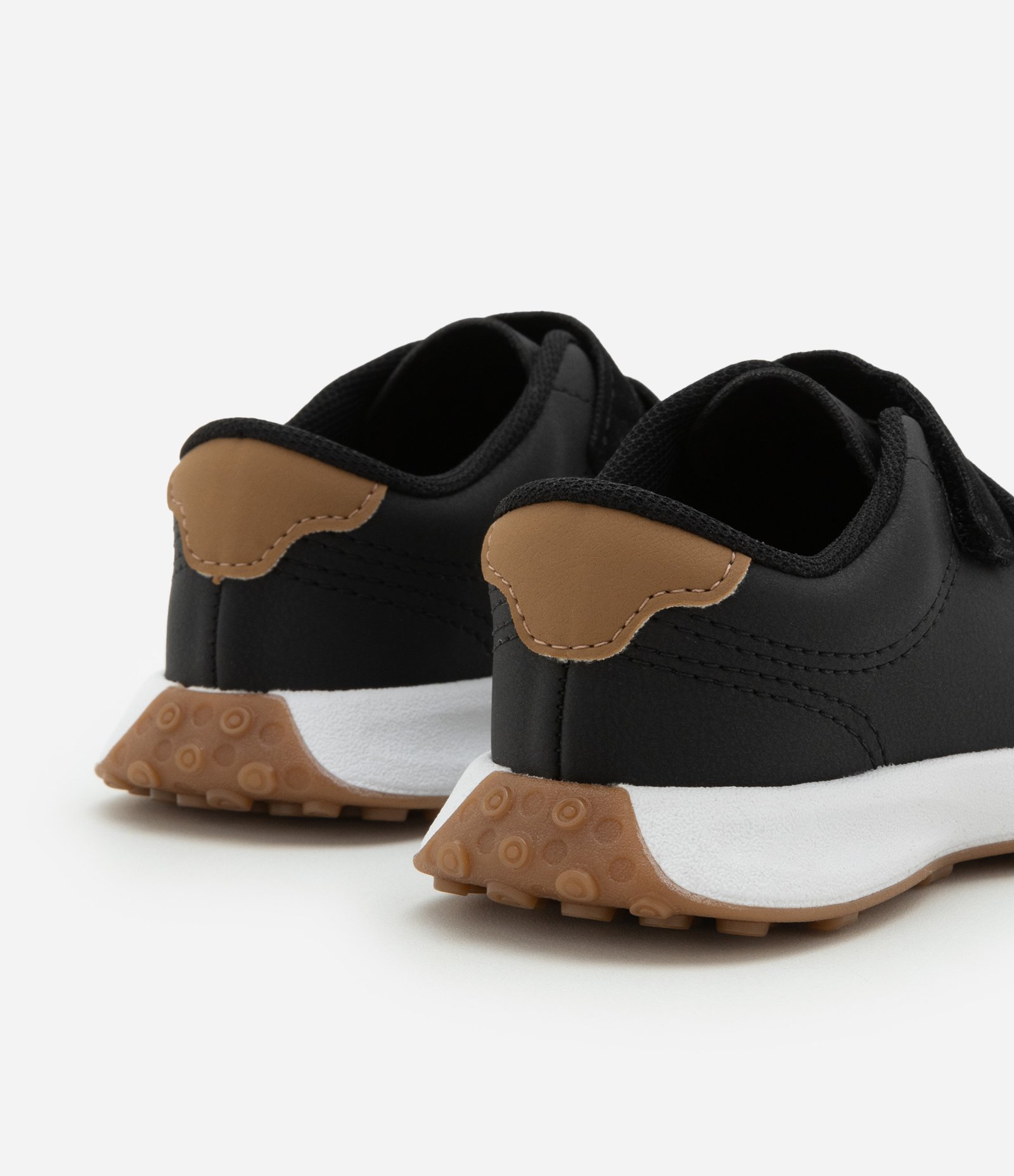 Tênis Infantil Casual com Tiras a Velcro - Tam 20 ao 26 Preto 5