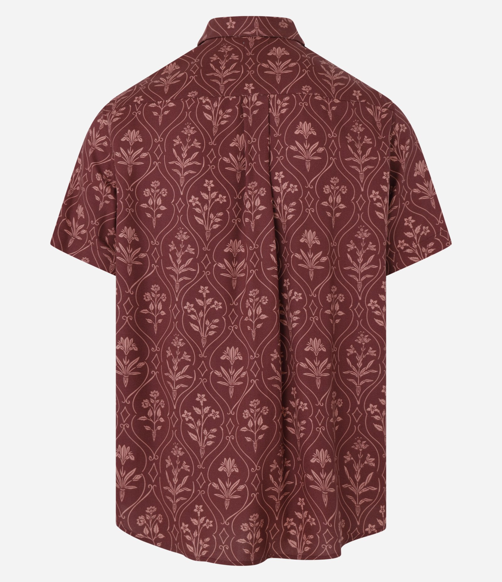 Camisa Regula em Viscose com Textura e Estampa de Lenço Vermelho 6