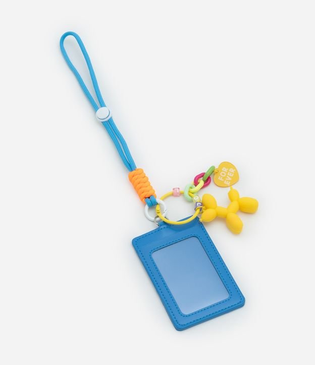 Porta Crachá com Cachorro Balão e Cordão