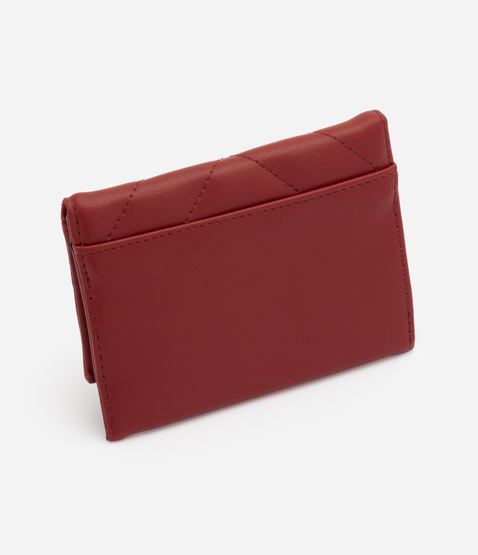 Carteira Envelope Pequena com Textura Matelasse Vermelho 3