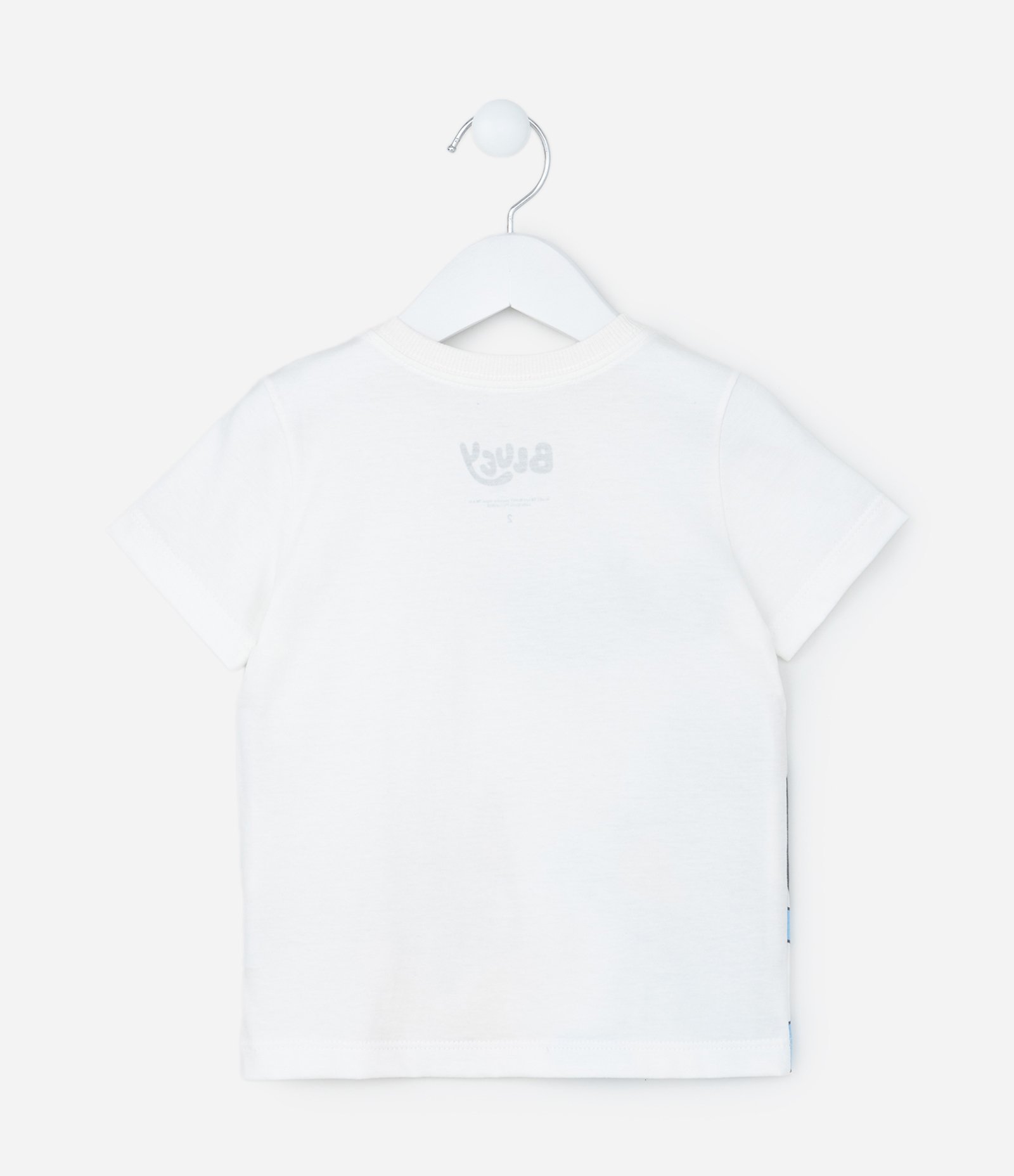 Conjunto Infantil com Estampa Bluey - Tam 2 a 6 Anos Branco/Bege 3