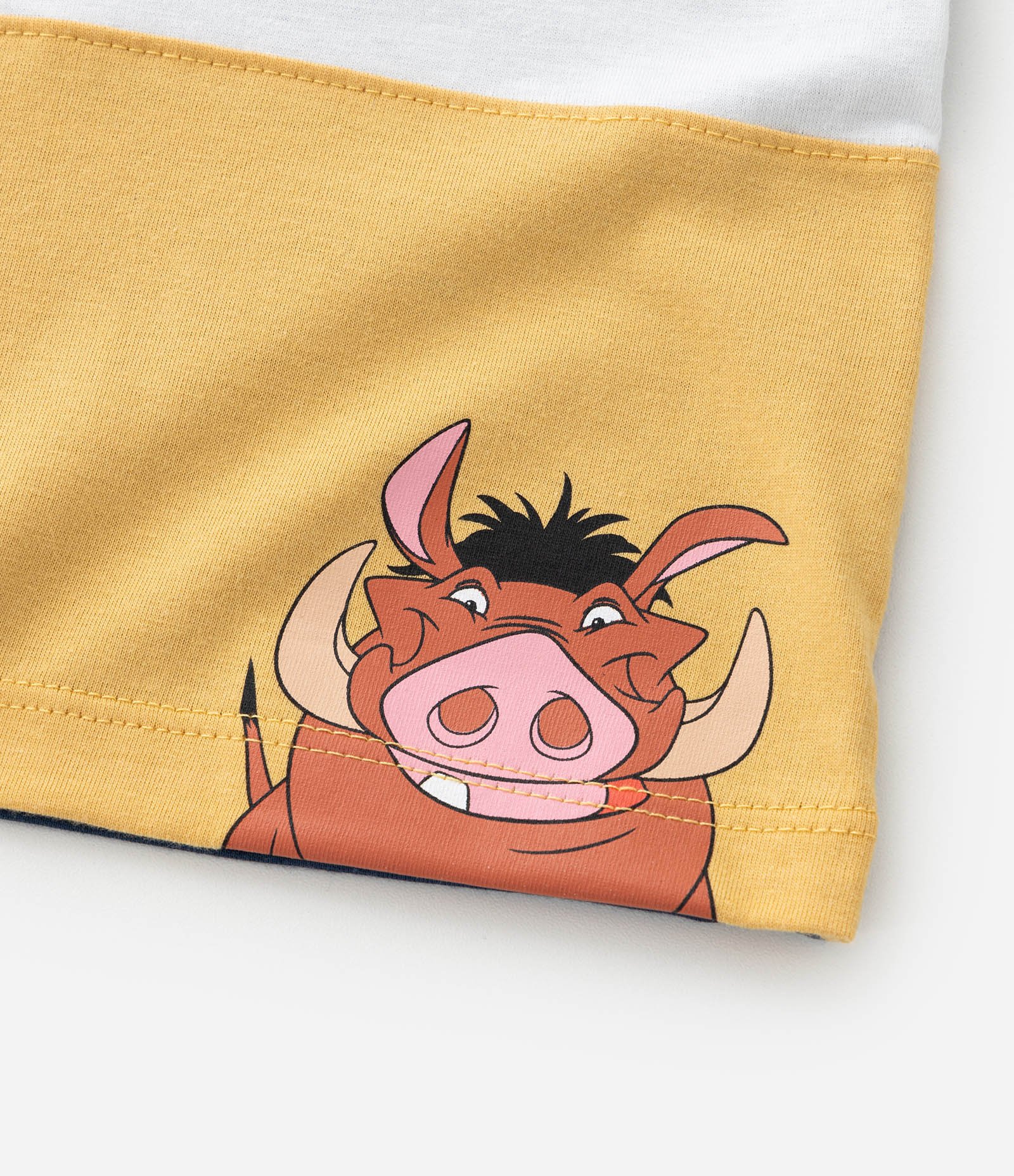 Camiseta Infantil com Estampa do Rei Leão - Tam 2 a 6 Anos Azul/Branco/Amarelo 5