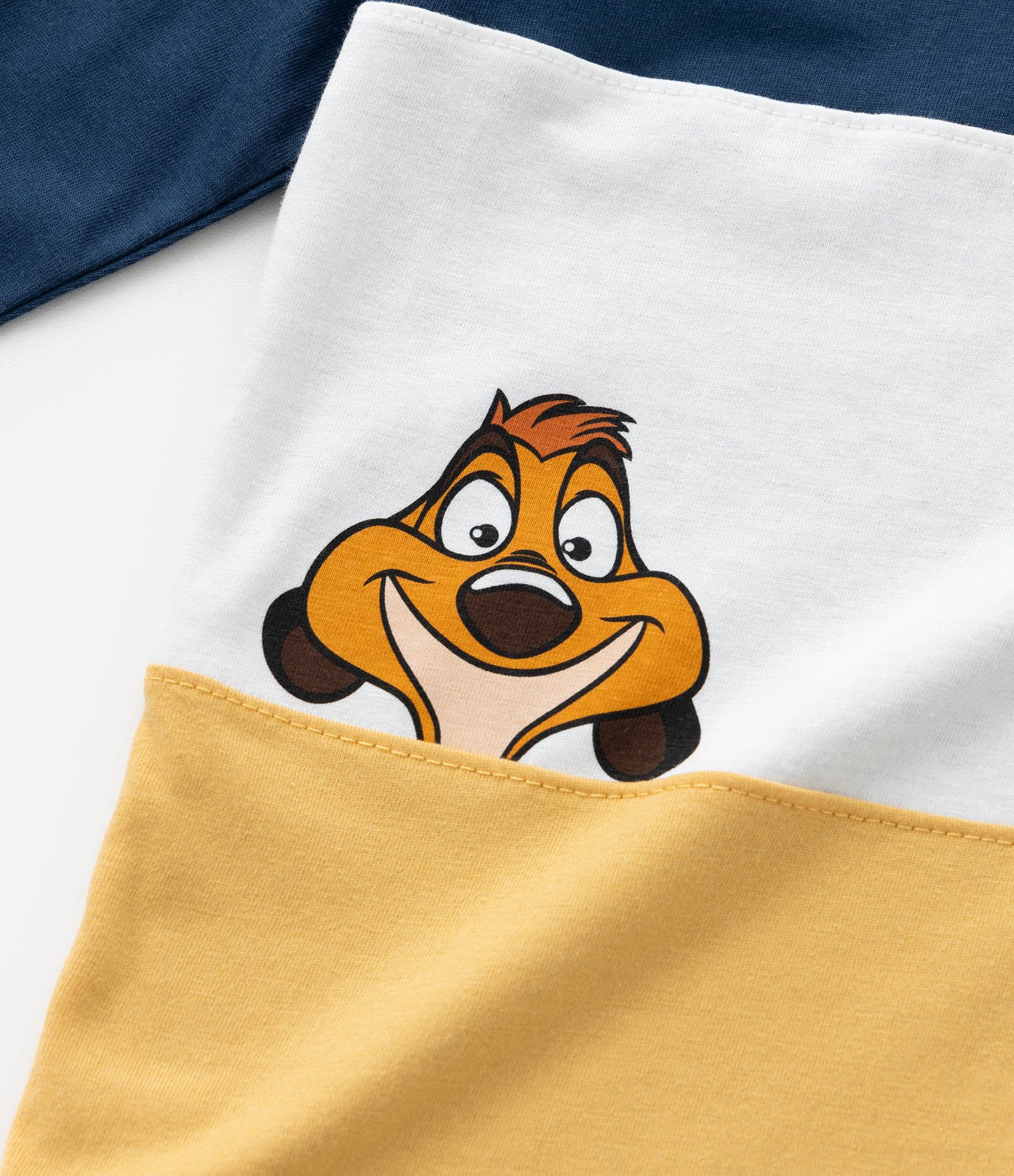 Camiseta Infantil com Estampa do Rei Leão - Tam 2 a 6 Anos Azul/Branco/Amarelo 6