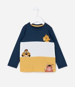 Camiseta Infantil com Estampa do Rei Leão - Tam 2 a 6 Anos