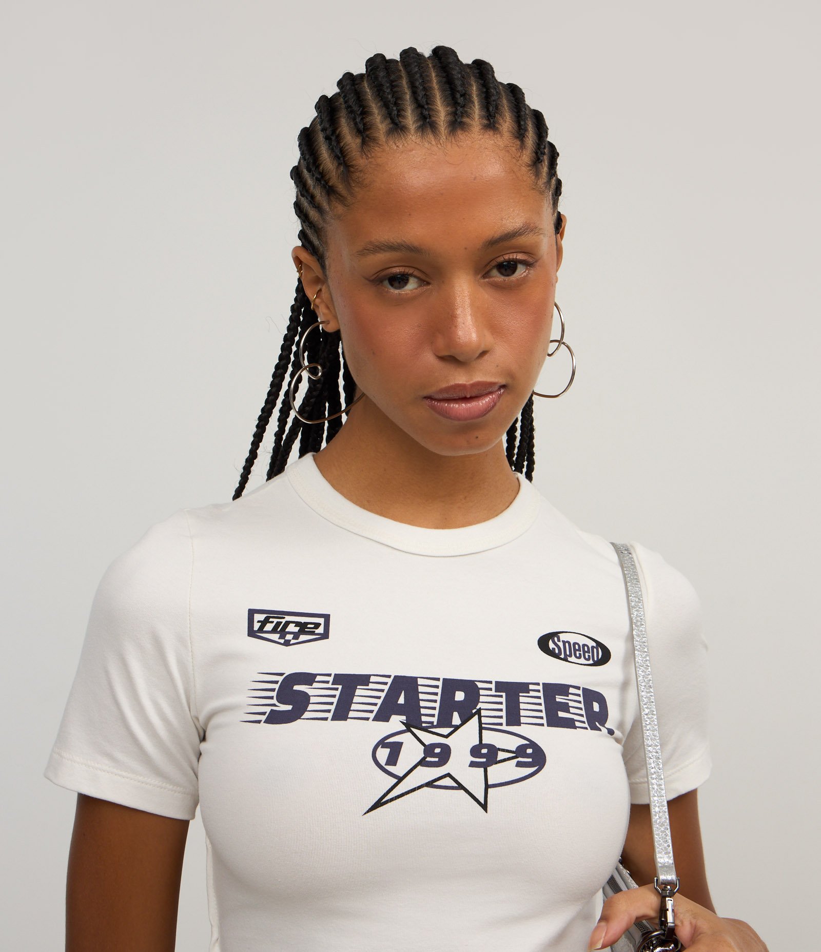 Blusa New T-shirt em Algodão com Estampa Starter Branco 1