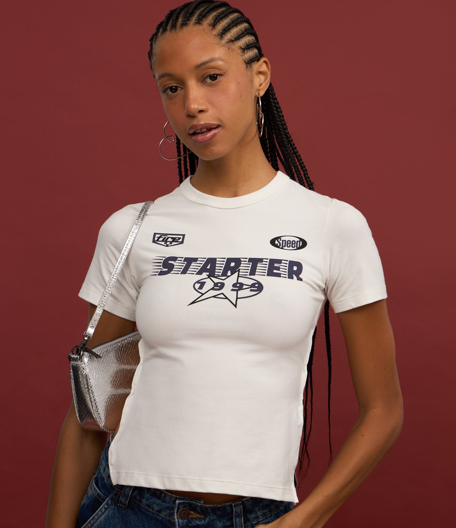 Blusa New T-shirt em Algodão com Estampa Starter Branco 4