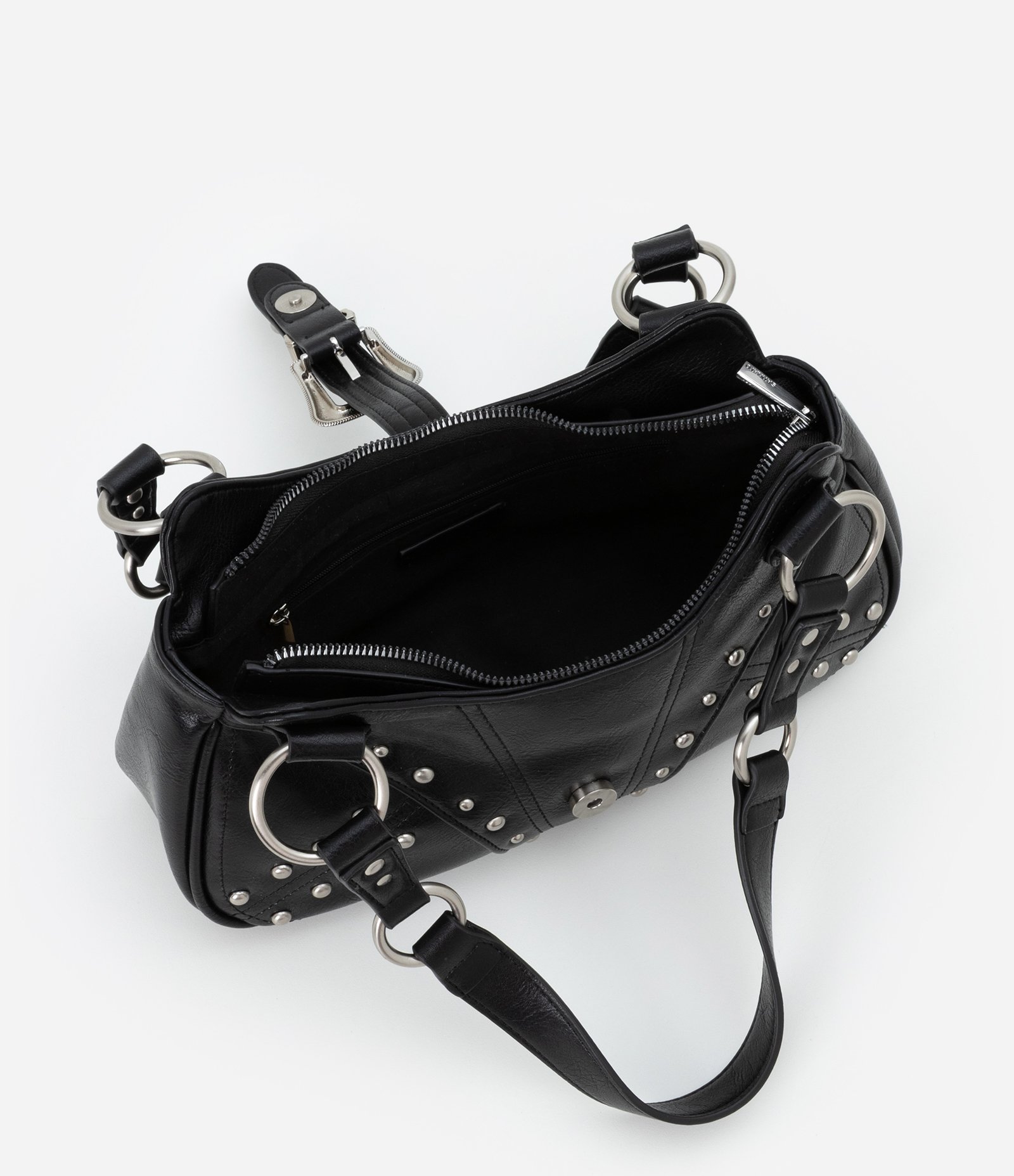 Bolsa Baguete Western em PU com Fivela Frontal e Alças Detalhadas 5