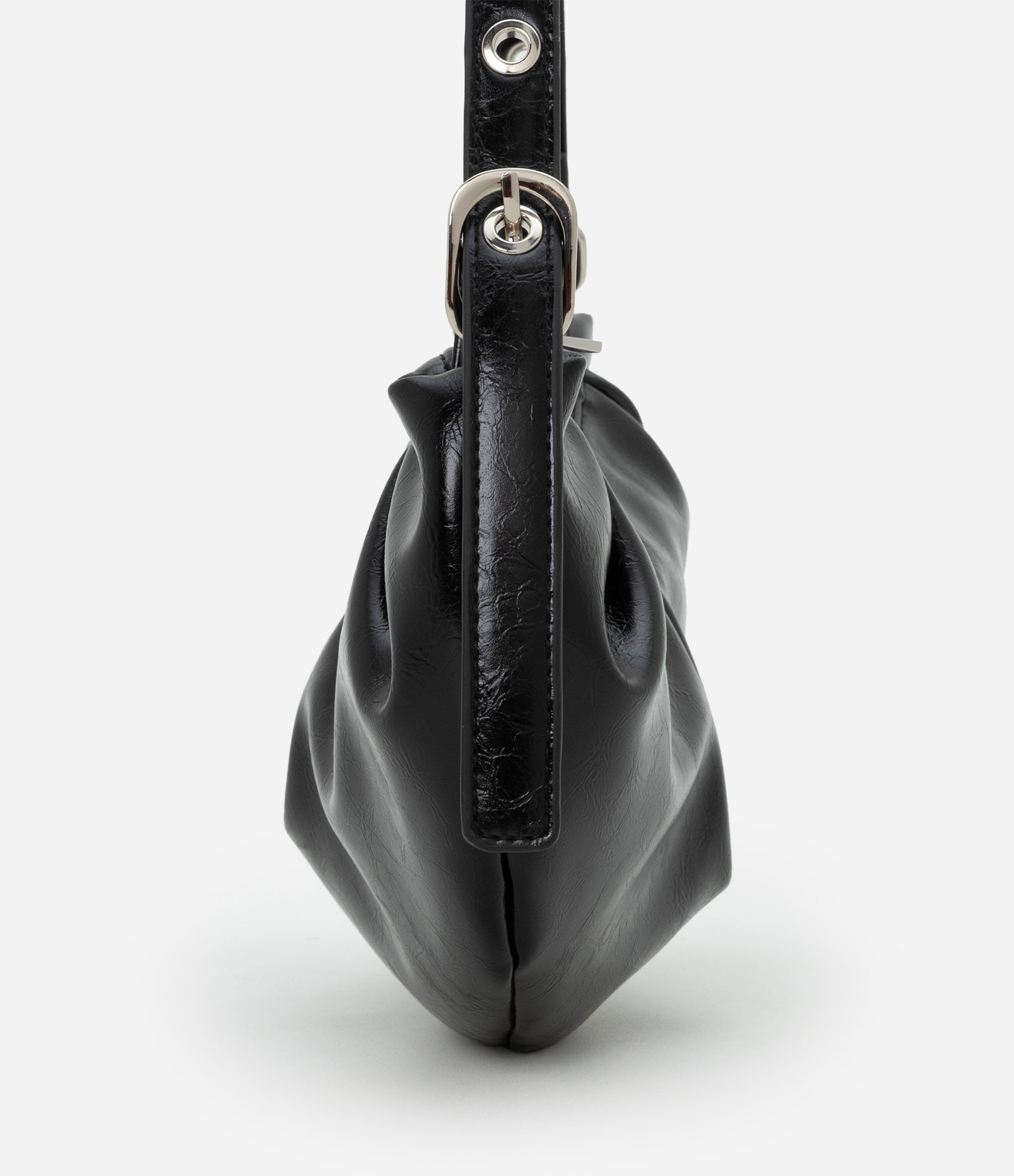 Bolsa Shoulder Pequena em PU com Ilhóses na Alça U 2