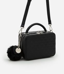 Bolsa Transversal Pequena Câmera Bag com Pompom