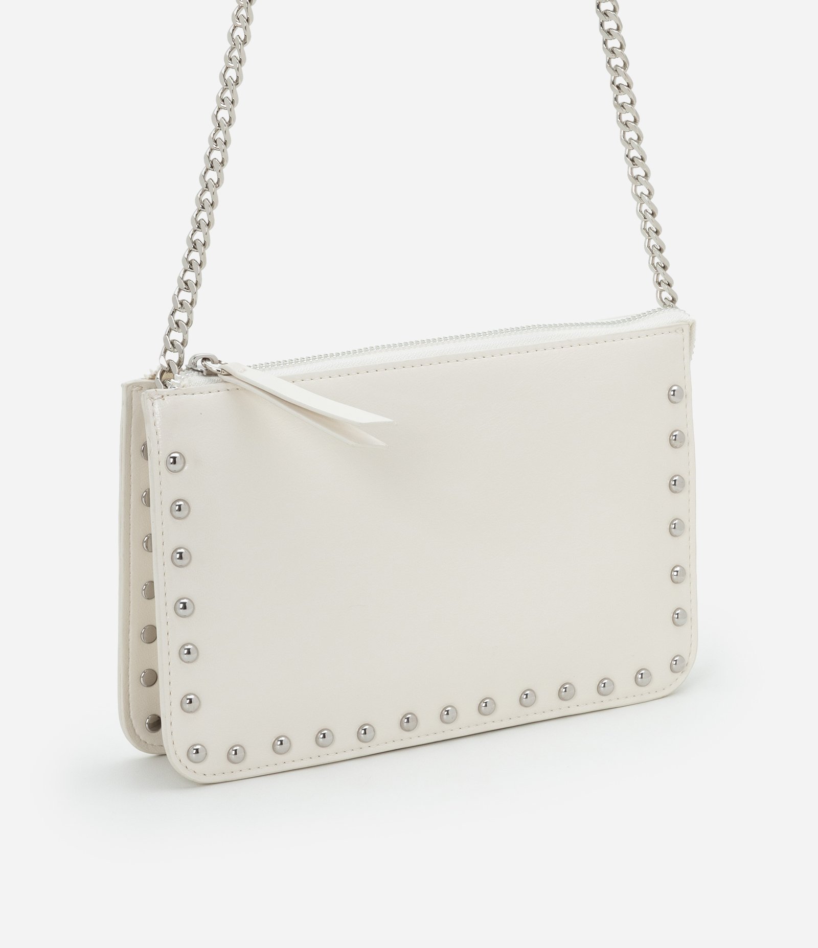 Bolsa Transversal Pequena com Bolsos e Alça de Corrente Off White 2