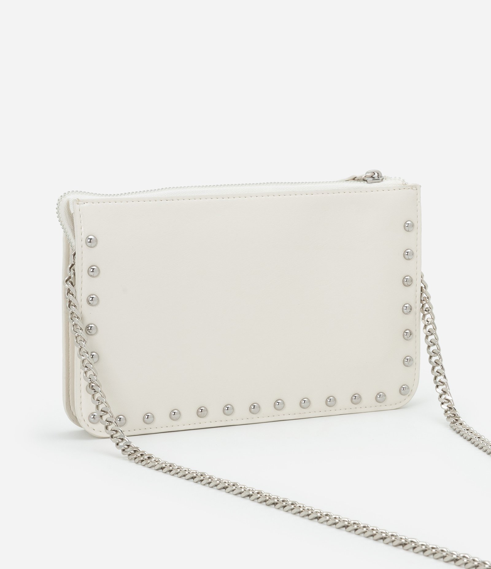 Bolsa Transversal Pequena com Bolsos e Alça de Corrente Off White 4