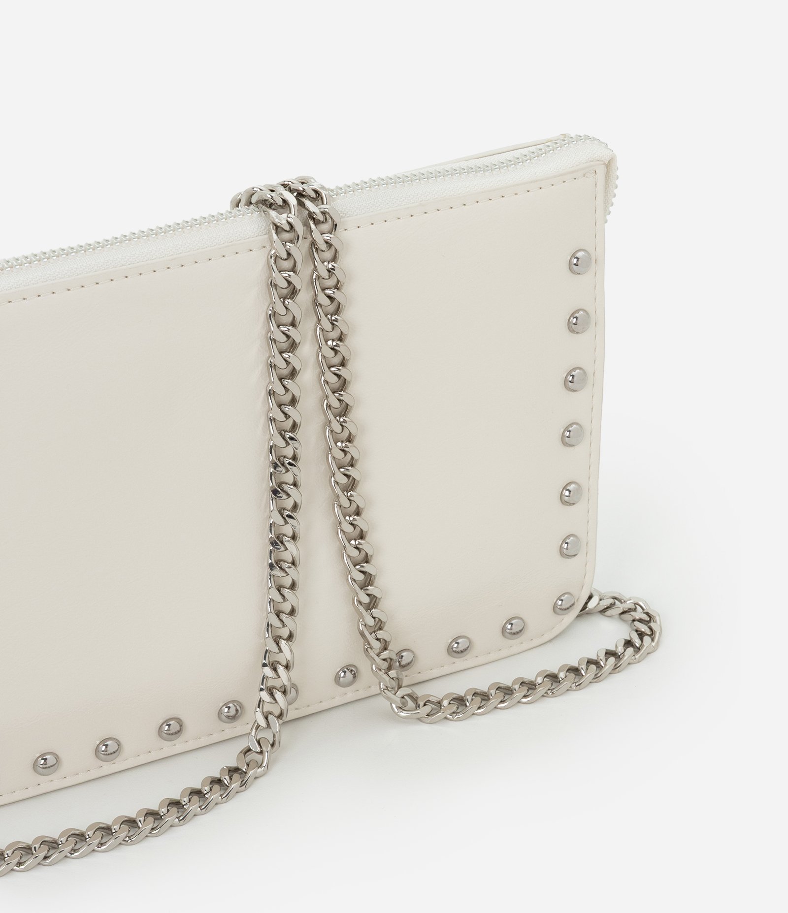 Bolsa Transversal Pequena com Bolsos e Alça de Corrente Off White 6