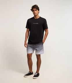 Bermuda em Microfibra com Estampa Degradê