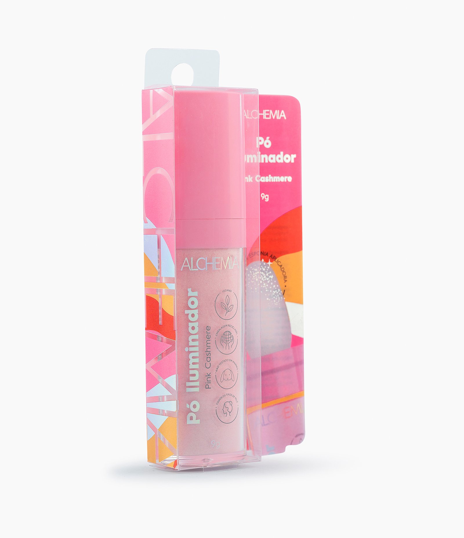 Iluminador em Pó com Aplicador Alchemia  Pink Cashemere 4