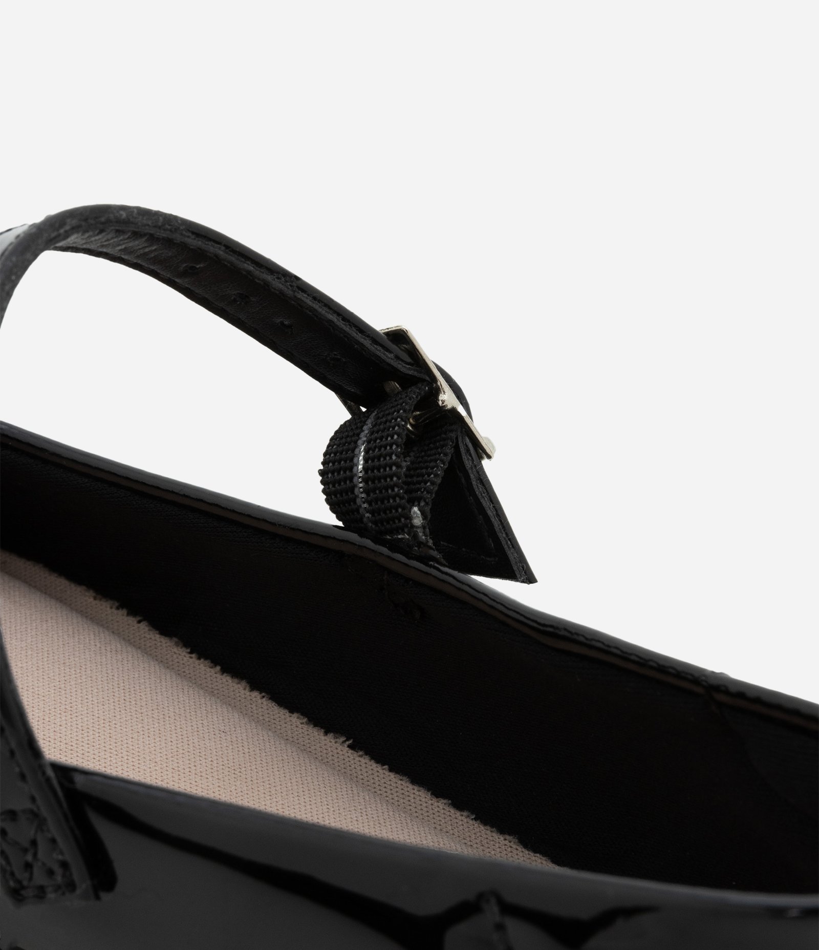 Sapatilha Infantil Efeito Verniz e Lacinho Brilhoso - Tam 28 ao 35 Preto 3