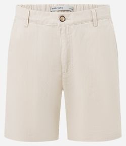 Bermuda Slim em Oxford com Bolso