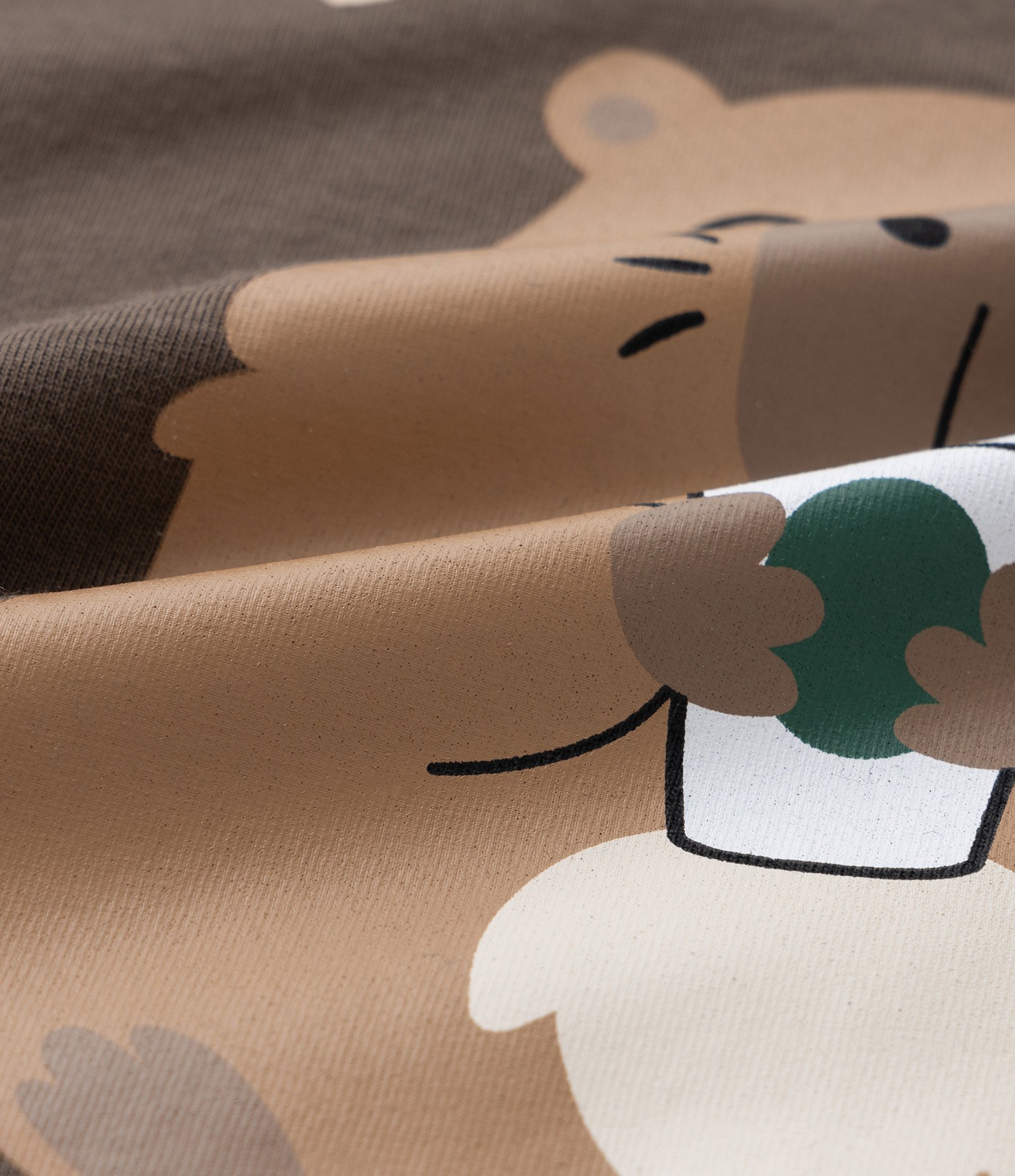 Camiseta Infantil com Estampa Capivara - Tam 1 a 6 Anos Marrom 3