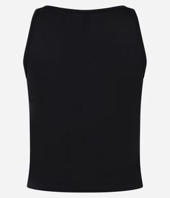 Blusa sem Manga em Microfibra com Gola Halter