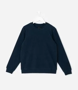 Casaco Fechado Infantil Básico em Fleece - Tam 5 a 14 anos