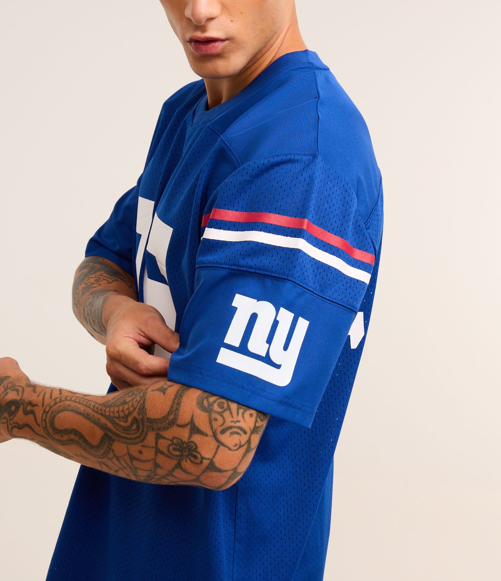 Camiseta Esportiva em Tecnologia Dry com Estampa NFL Giants Azul 4