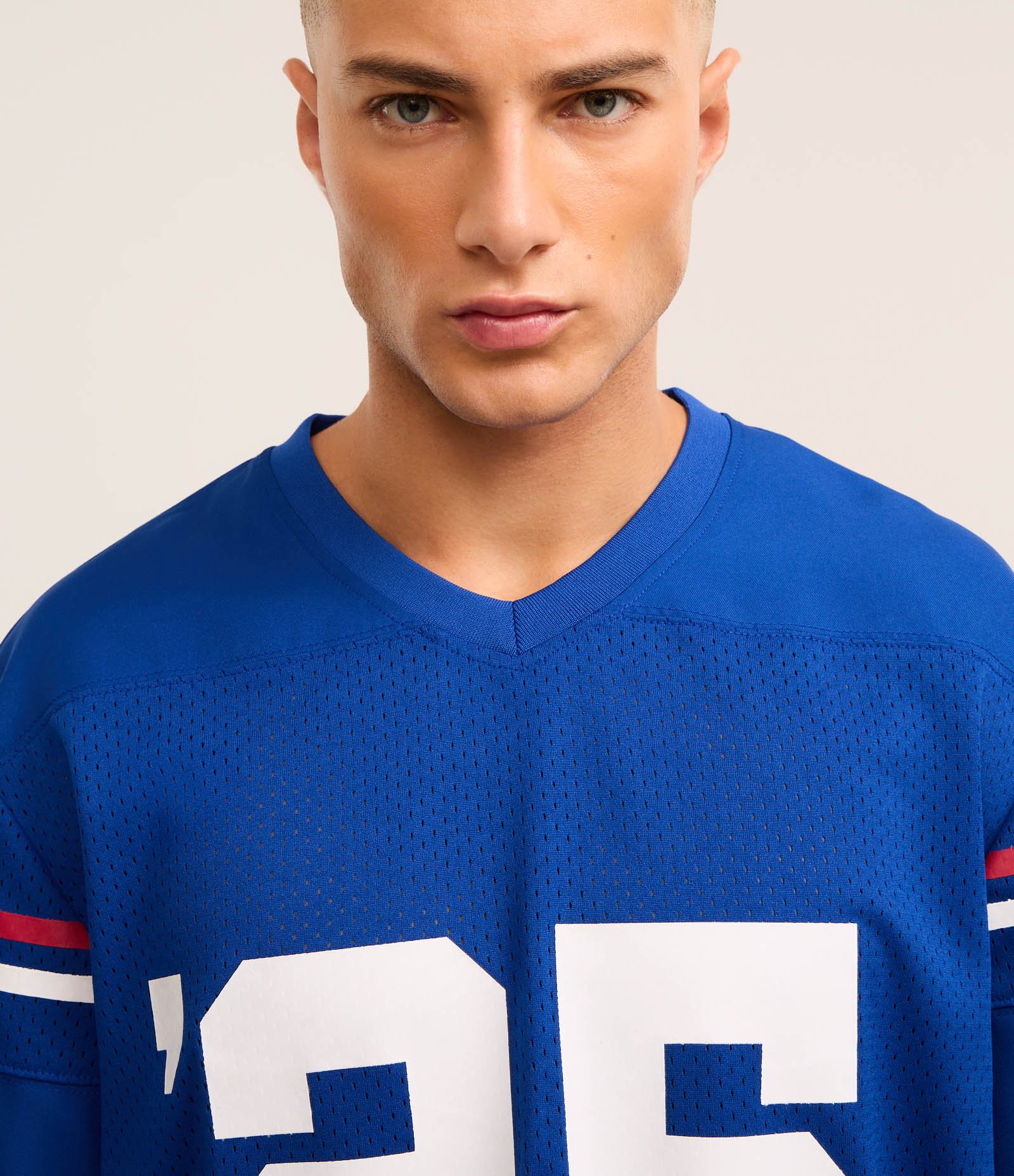 Camiseta Esportiva em Tecnologia Dry com Estampa NFL Giants Azul 6