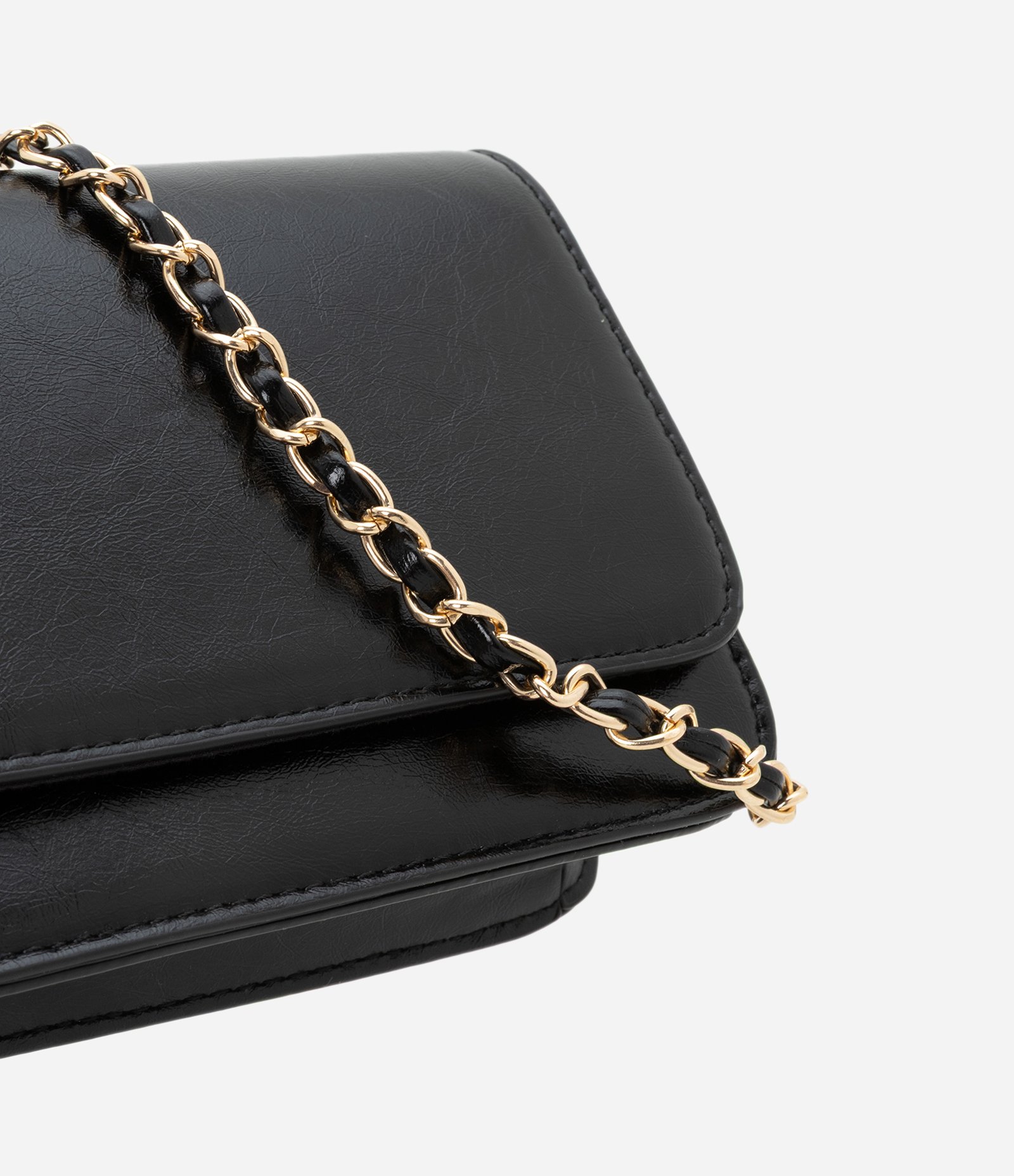 Bolsa Transversal Pequena em PU com Alça Corrente 5