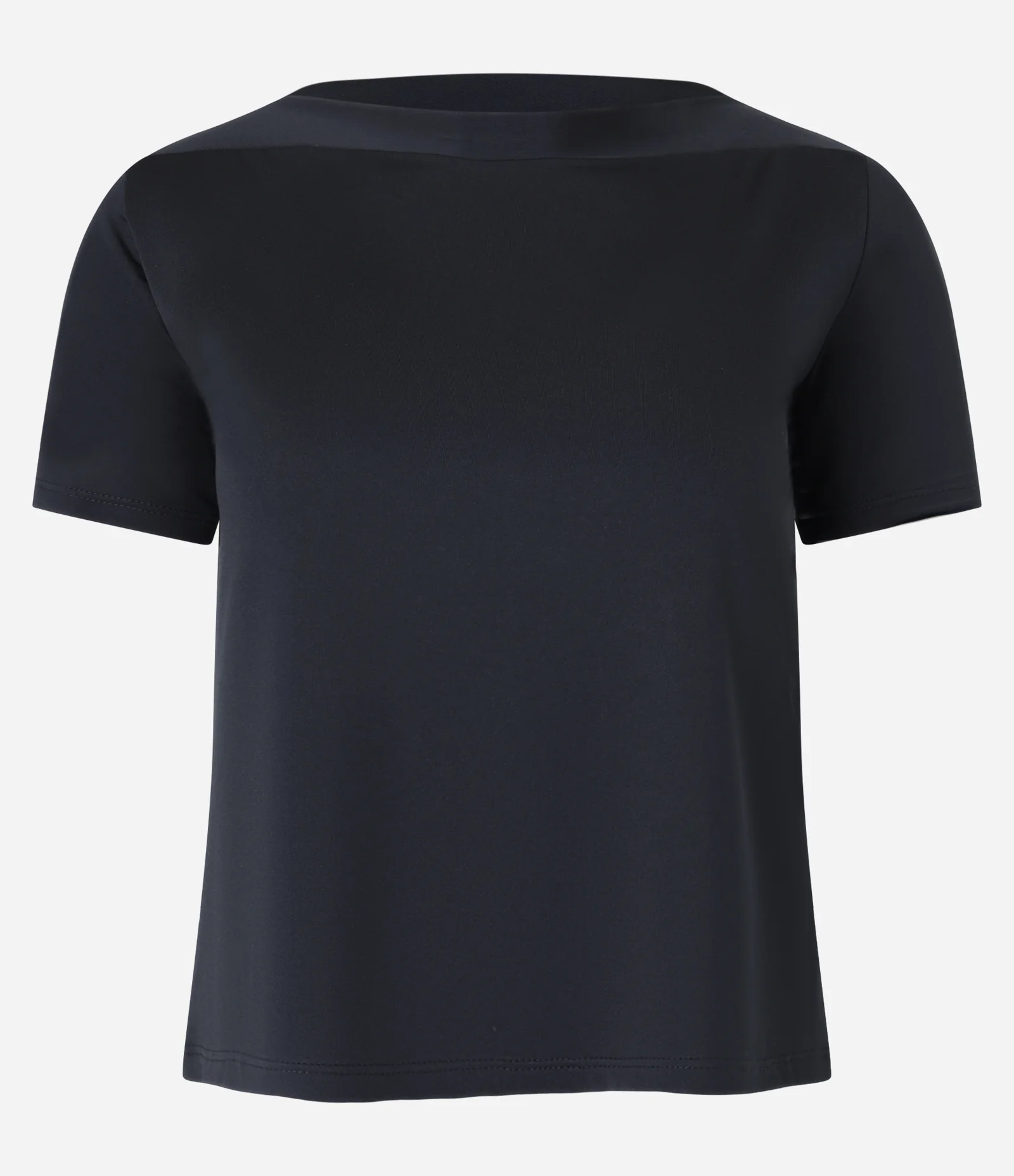 Blusa em Microfibra com Decote Canoa Preto 1