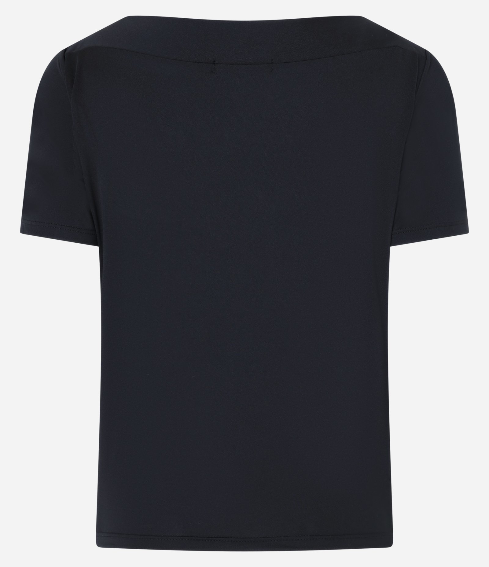Blusa em Microfibra com Decote Canoa Preto 2