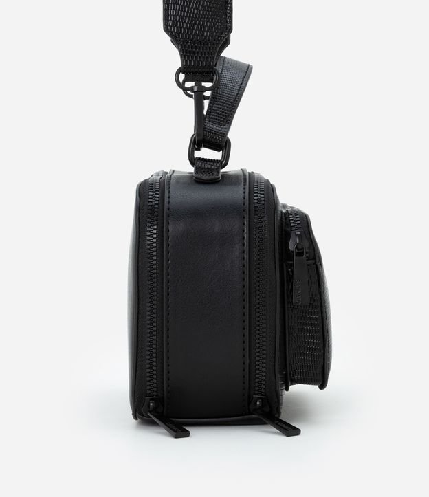 Bolsa Pequena em PU com Fechamentos em Zíper