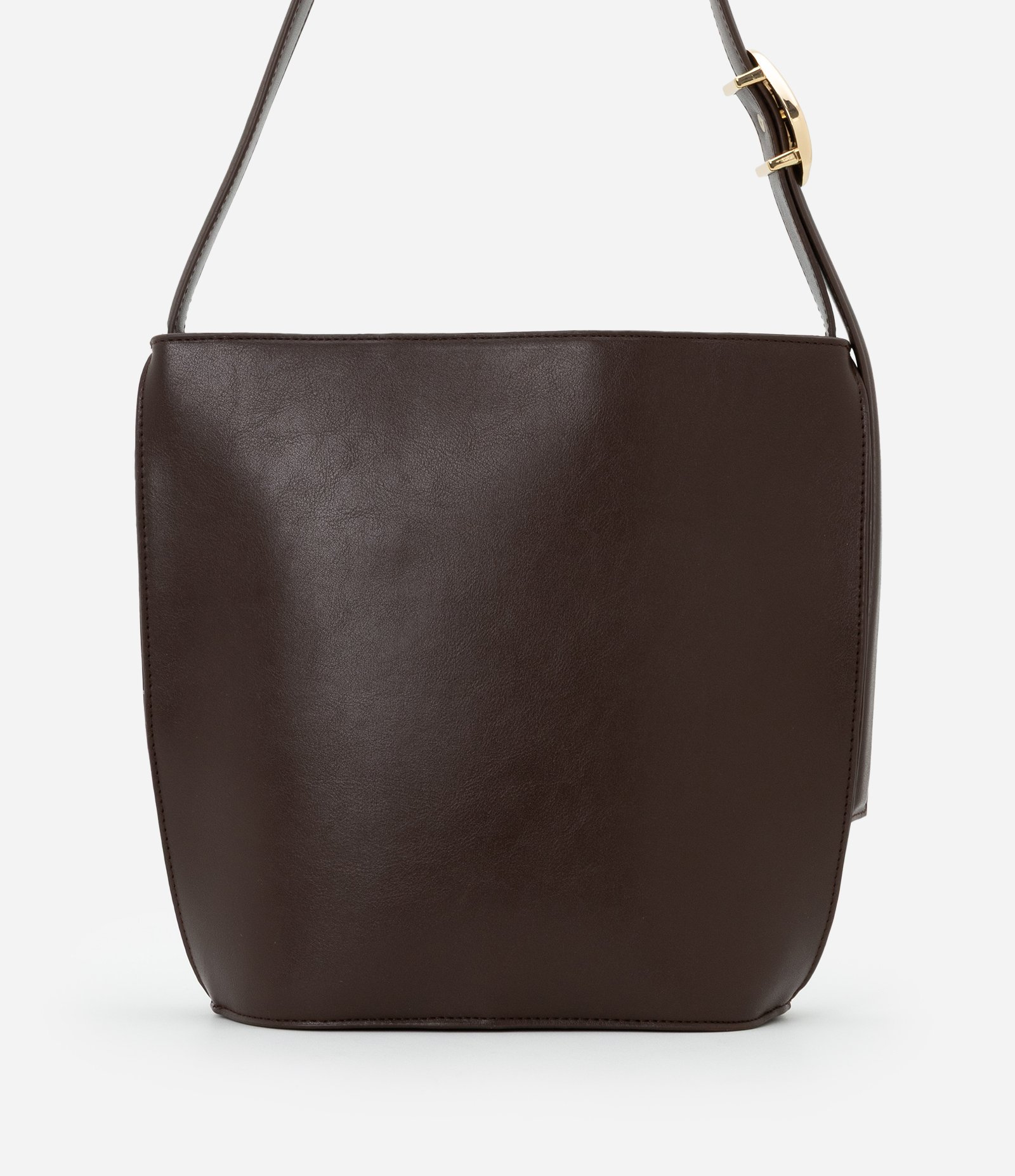 Bolsa Bucket Média com Detalhe na Alça Marrom 4