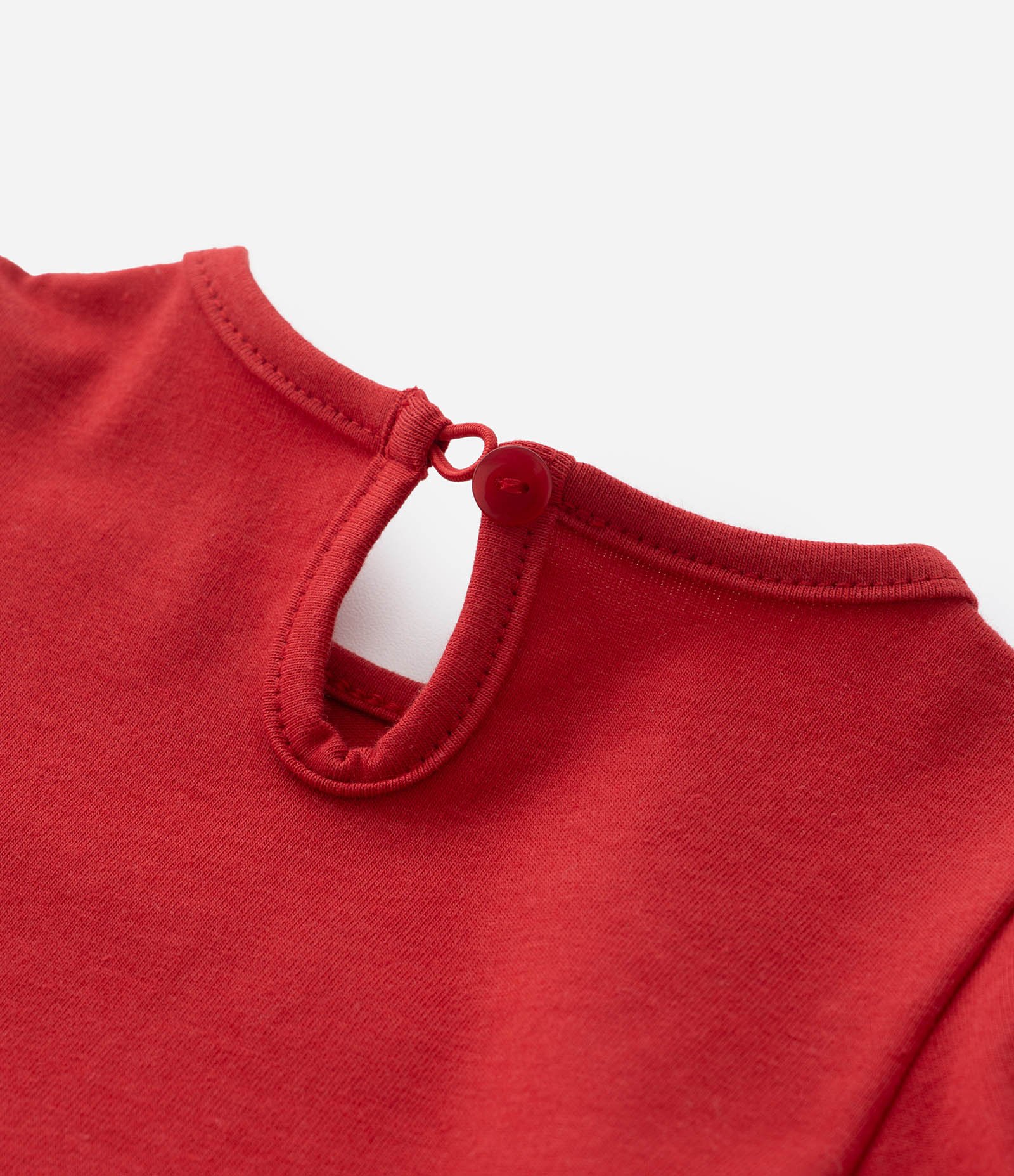 Vestido Body Infantil com Estampa de Moranguinho -Tam 0 a 18 meses Vermelho 4