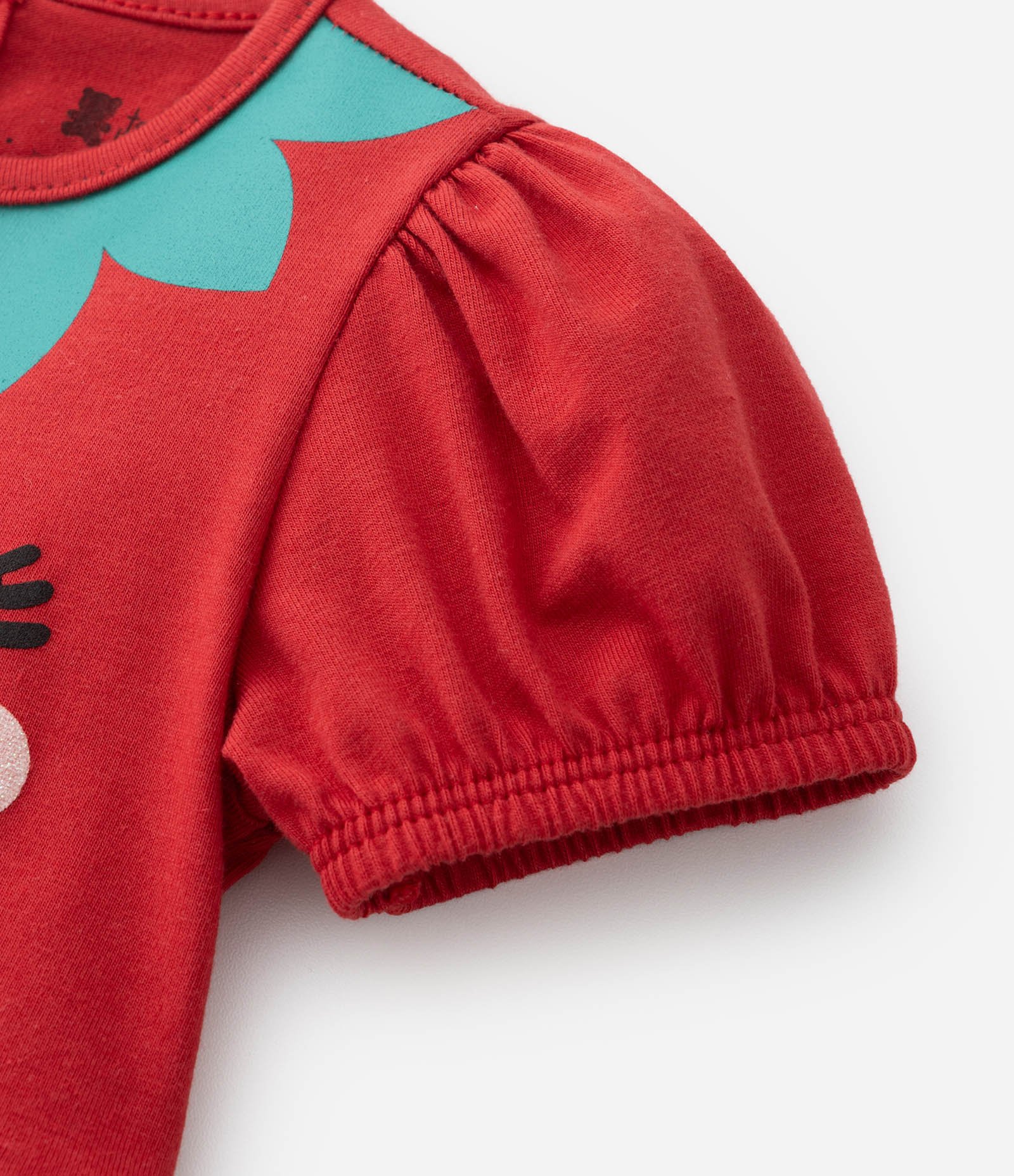 Vestido Body Infantil com Estampa de Moranguinho -Tam 0 a 18 meses Vermelho 5