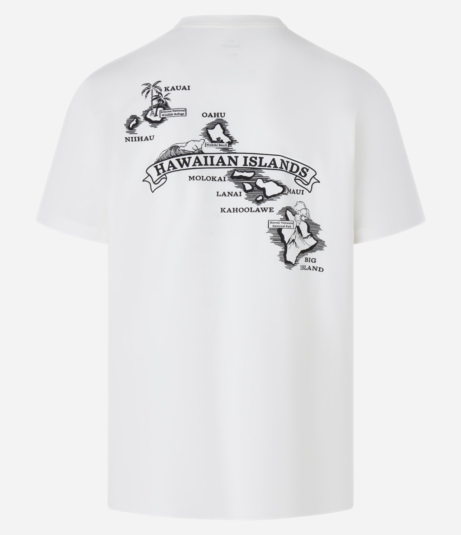 Camiseta Comfort em Algodão com Estampa de Mapa e Lettering Off White 8