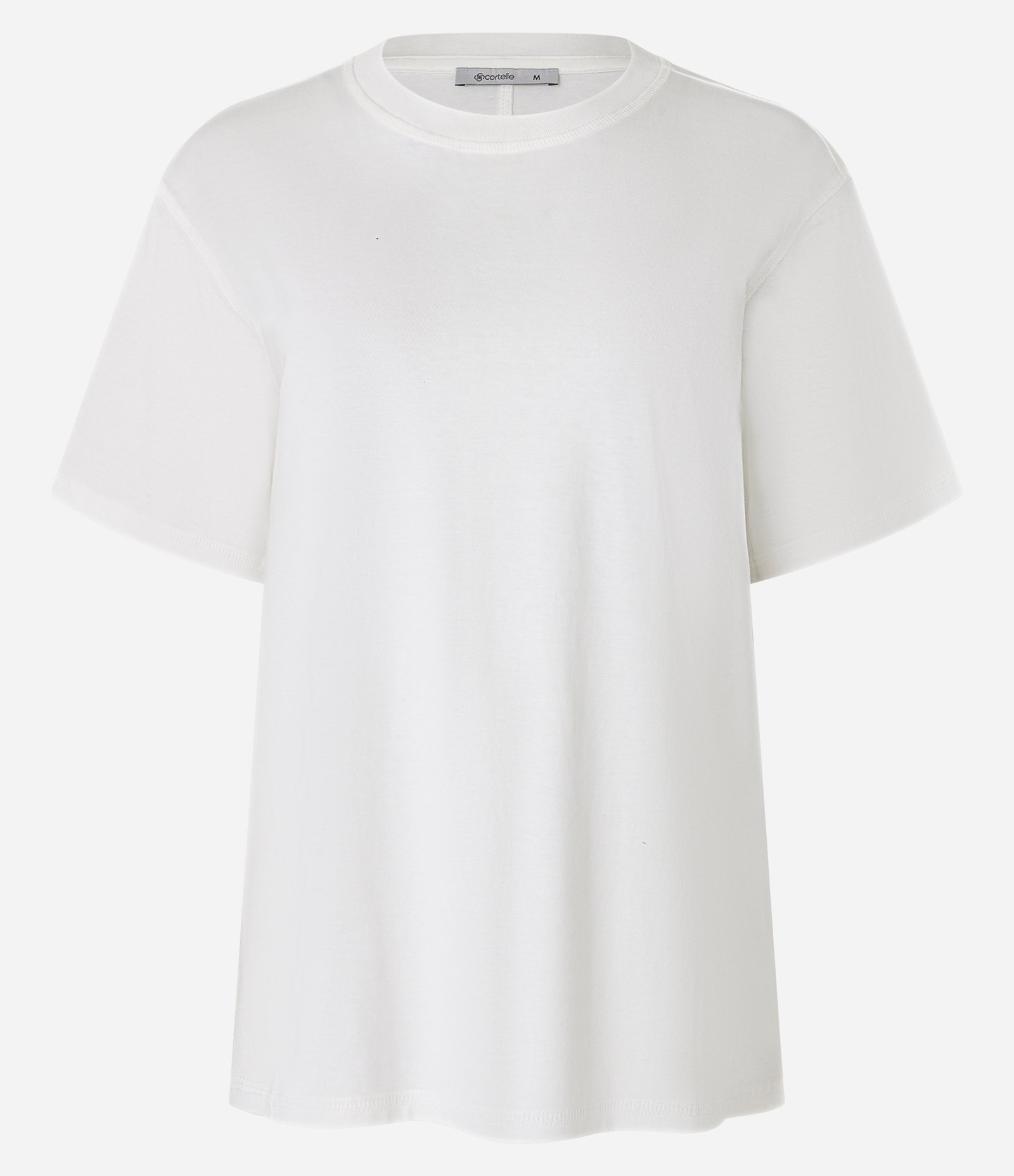 Blusa em Algodão Peruano com Recorte Pespontado nas Costas Branco 5