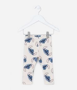 Calça Legging Infantil com Estampa do Stitch - Tam 0 a 18 meses