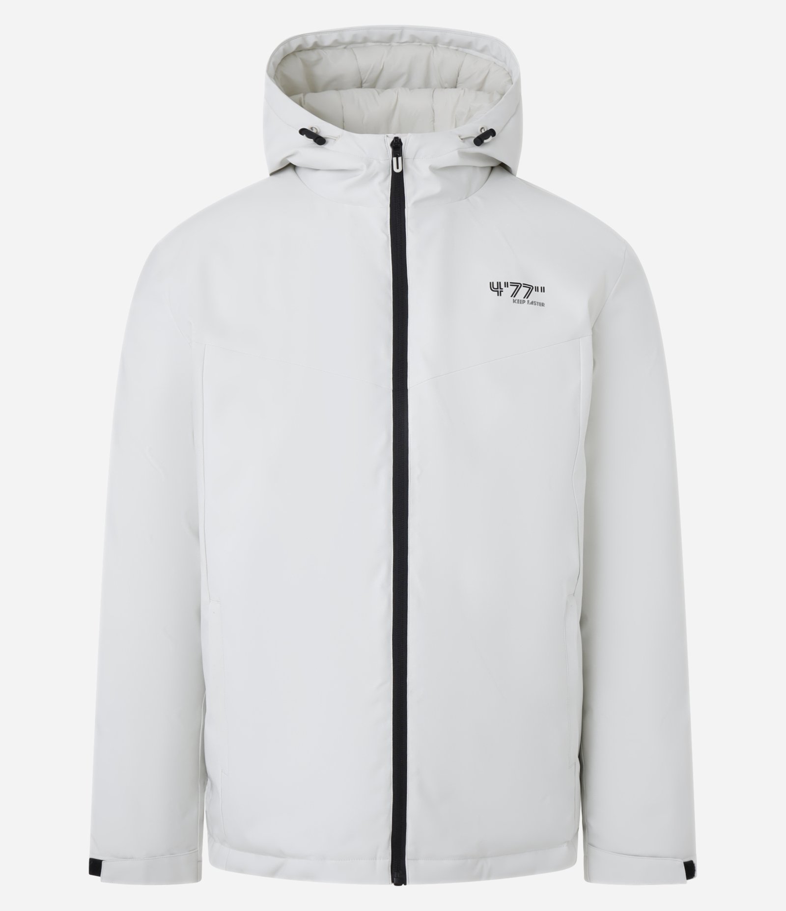 Jaqueta Esportiva com Capuz e Estampa Lettering Branco 9