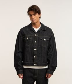 Jaqueta Overboxy em Jeans