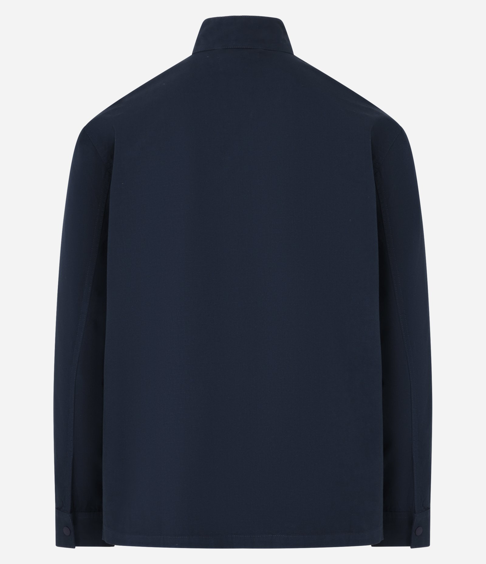 Jaqueta Bomber em Sarja com Abotoamento e Bolsos Cargos Cinza escuro 7