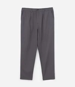 Calça em Alfaiataria com Cós Elástico