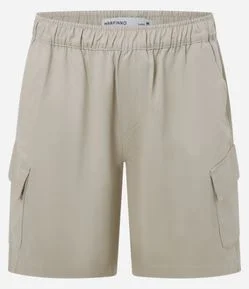 Bermuda em Sarja com Bolso Cargo